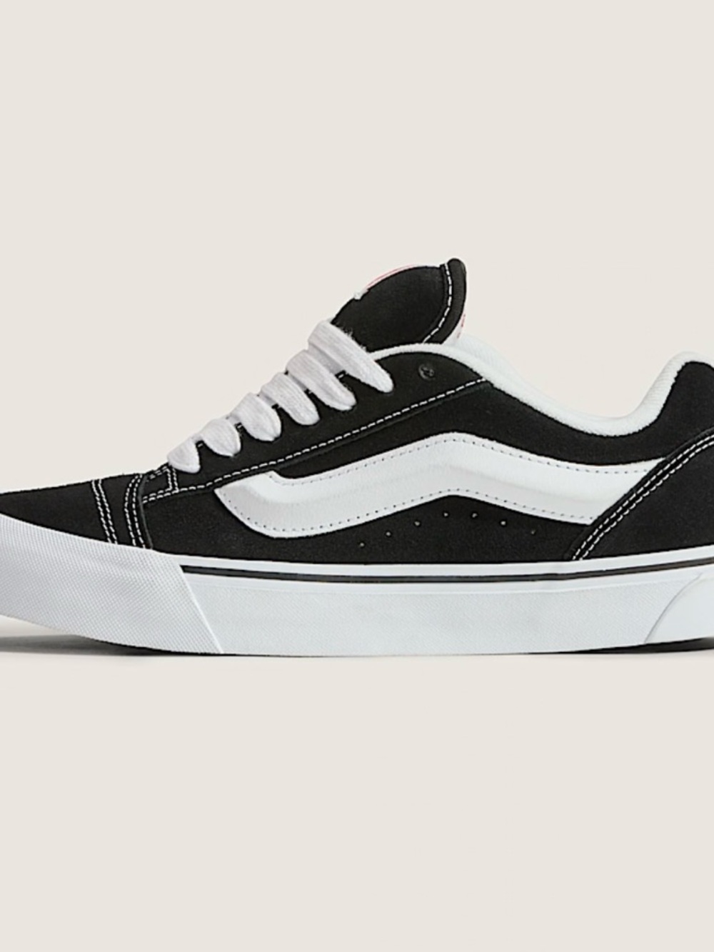 Vans Knu Skool Sneakers. Black and white. - Picture 2 of 3